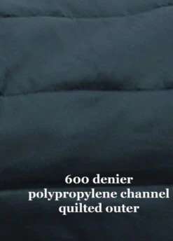 Weatherbeeta ComFiTec PP Channel Quilt Combo Heavy Stable Rug - Blk/Turq -Equestrian Supply Store 60qchannelquiltouter 1