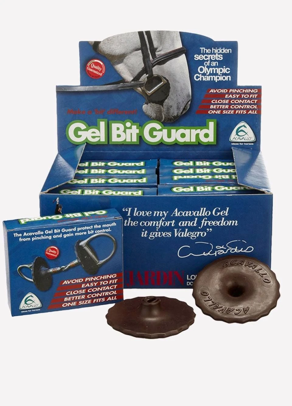 Acavallo Gel Bit Guards - Black 4 Acavallo Gel Bit Guards - Black - Image 2