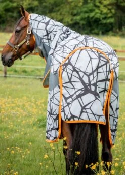 Amigo 3-in-1 CamoFly - Grey/Orange -Equestrian Supply Store amigo 3in1 camofly 3rdy