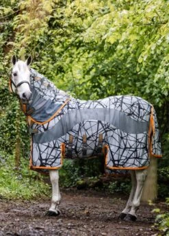 Amigo 3-in-1 CamoFly - Grey/Orange -Equestrian Supply Store amigo 3in1 camofly 5rdy