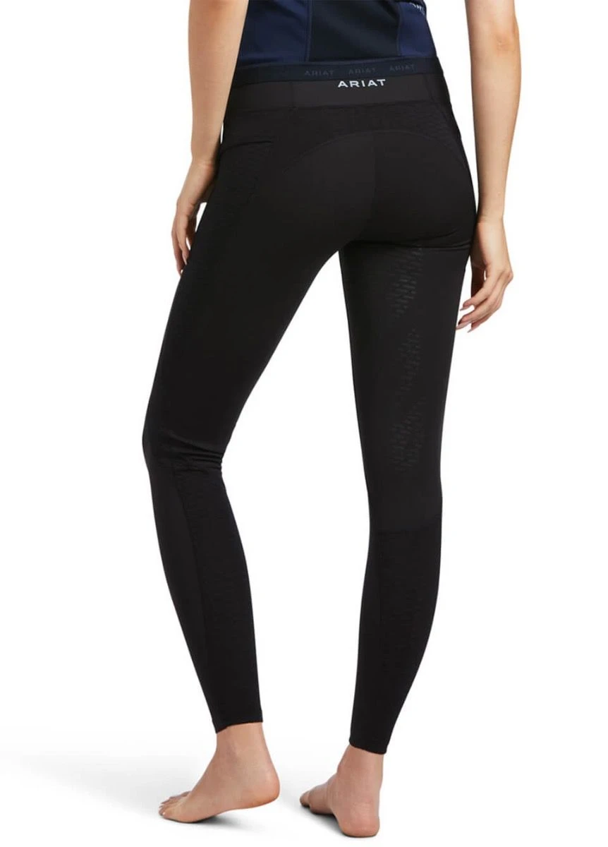 Ariat Ascent Half Grip Tights - Black 4 Ariat Ascent Half Grip Tights - Black - Image 2