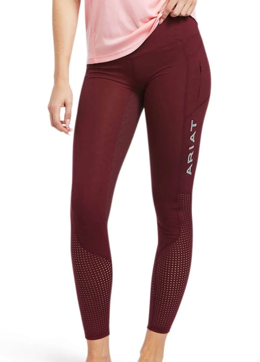 Ariat EOS Full Seat Tights - Zinfandel Bit Print 3 Ariat EOS Full Seat Tights - Zinfandel Bit Print