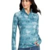 Ariat Lowell 2.0 1/4 Zip Baselayer - Arctic Frolic Print -Equestrian Supply Store ariat lowell arctic 1rdy