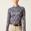 Ariat Lowell 2.0 1/4 Zip Baselayer - Block Flower -Equestrian Supply Store ariat lowell block 1rdy