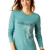 Ariat Silhouette T-Shirt - Arctic -Equestrian Supply Store ariat silhouette arctic 1rdy