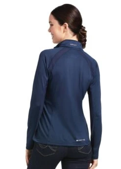 Ariat Sunstopper 2.0 1/4 Zip Baselayer - Navy -Equestrian Supply Store ariat sunstopper navy 3rdy