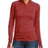 Ariat Womens Lowell 2.0 1/4 Zip Base Layer - Marsala -Equestrian Supply Store ariatlowellmarsalardy