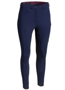 Ariat Triton Grip Full Seat Breech - Navy -Equestrian Supply Store ariattritongripfsbreechnavy3rdy