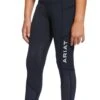 Ariat Kids EOS Full Seat Tights - Navy 2 Ariat Kids EOS Full Seat Tights - Navy -Equestrian Supply Store ariatyouthnavyrdy