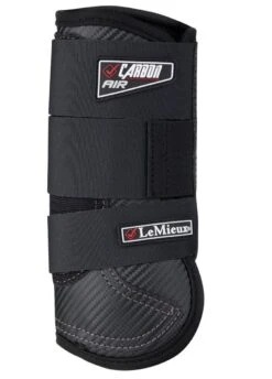 LeMieux Carbon Air XC Boots Front - Black -Equestrian Supply Store carbonxc2rdy