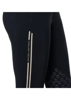 Cavalleria Toscana Embossed Silicone Stripe Breeches - Navy -Equestrian Supply Store cavalleria toscana embossed breech navy 5rdy