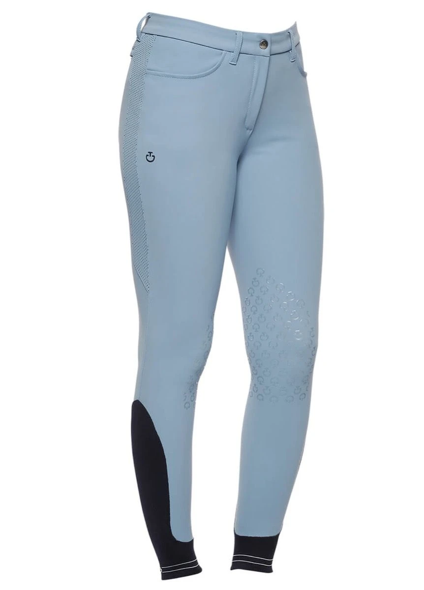 Cavalleria Toscana Perforated Jersey Breeches - Light Blue 3 Cavalleria Toscana Perforated Jersey Breeches - Light Blue