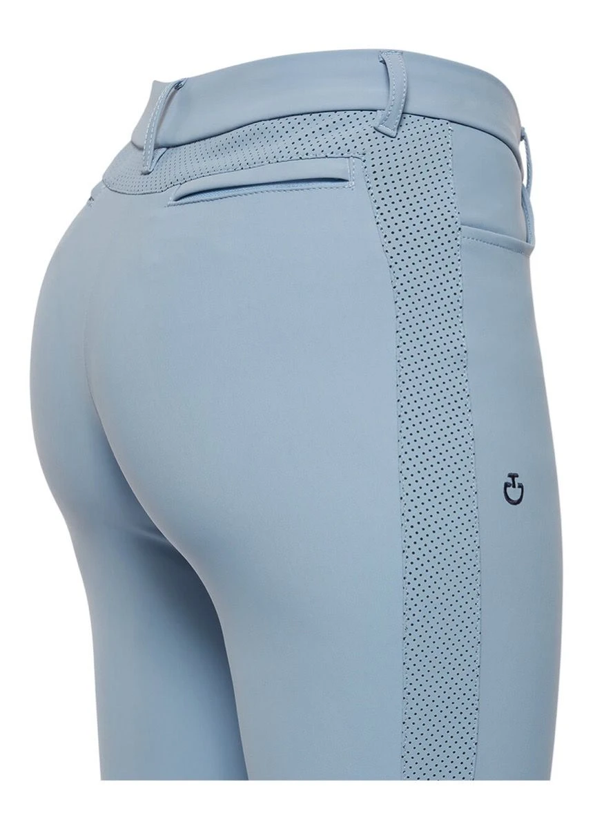 Cavalleria Toscana Perforated Jersey Breeches - Light Blue 6 Cavalleria Toscana Perforated Jersey Breeches - Light Blue - Image 4
