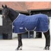 Weatherbeeta Channel Quilt Std Neck Med/Lite - Navy/Silver/Red -Equestrian Supply Store channelquiltstdrdy