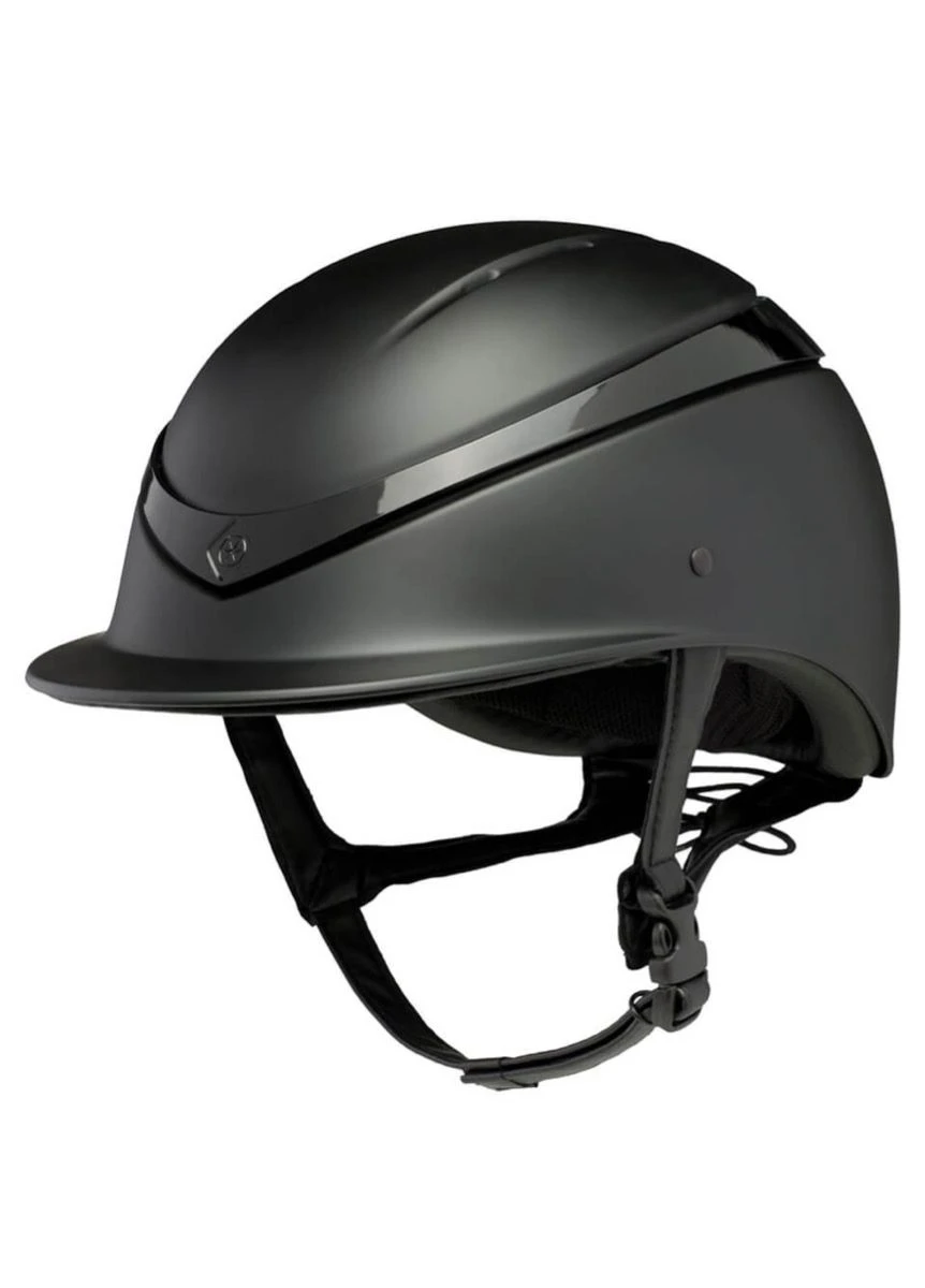 Charles Owen Luna Riding Helmet - Black/Black Gloss 3 Charles Owen Luna Riding Helmet - Black/Black Gloss