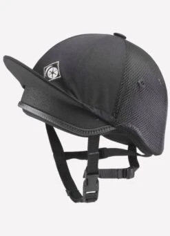 Charles Owen Young Riders Jockey Skull - ROUND FIT - Black