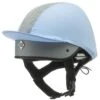 Charles Owen This Esme JS1 Pro Riding Helmet - Silver -Equestrian Supply Store charlesowenesmesilver3rdy