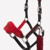 LeMieux Vogue Fleece Headcollar & Leadrope Set - Chilli/Black 2 LeMieux Vogue Fleece Headcollar & Leadrope Set - Chilli/Black -Equestrian Supply Store chillivogue2