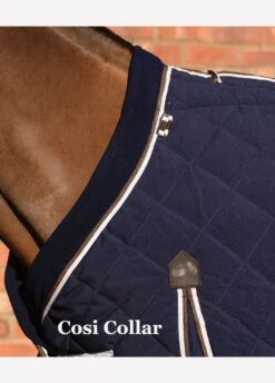 Weatherbeeta ComFiTec Diamond Quilt Detach A Neck Medium Stable Rug - Blue/Charc/White 12 Weatherbeeta ComFiTec Diamond Quilt Detach A Neck Medium Stable Rug - Blue/Charc/White -Equestrian Supply Store cosicollar