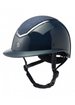 Charles Owen EQx Kylo Wide Peak Gloss & Sparkly Hat - Navy