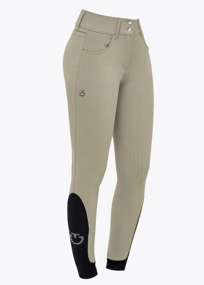 Cavalleria Toscana Dash Knee Grip High Waisted Breeches - Beige 3 Cavalleria Toscana Dash Knee Grip High Waisted Breeches - Beige