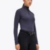 Cavalleria Toscana Mini CT Flock Turtleneck - Navy -Equestrian Supply Store ct mini flock turtle 7901 1rdy