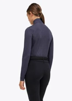 Cavalleria Toscana Mini CT Flock Turtleneck - Navy -Equestrian Supply Store ct mini flock turtle 7901 3rdy
