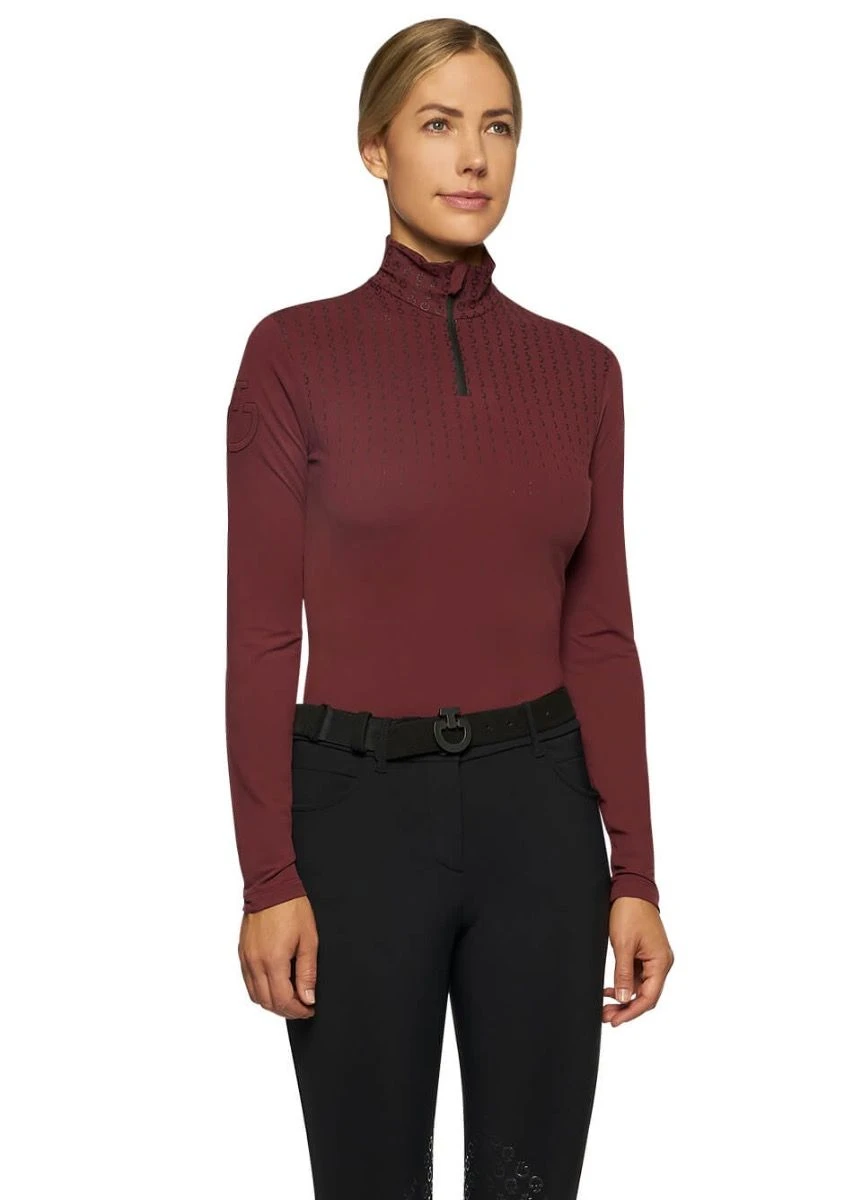Cavalleria Toscana Turtleneck Base Layer - Burgundy 3 Cavalleria Toscana Turtleneck Base Layer - Burgundy