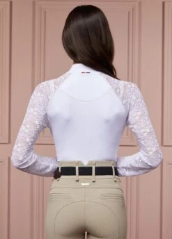 Holland Cooper Newbury L/S Base Layer - White -Equestrian Supply Store hc newbury ls white 2rdy