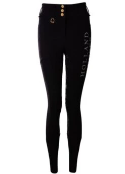 Holland Cooper Ascot Breeches - Black Reflective 9 Holland Cooper Ascot Breeches - Black Reflective -Equestrian Supply Store hcascotblack3rdy
