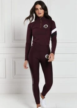 Holland Cooper Heritage Sport Base Layer - Mulberry -Equestrian Supply Store hcheritagebasemulberry3rdy