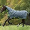 Amigo Hero 900 Plus Medium Disc Front Turnout - Grey/Green -Equestrian Supply Store hwplusgreylime1rdy