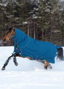 Rhino Plus Turnout 100g - Navy/Grey -Equestrian Supply Store hwplustoutnavygrey2rdy