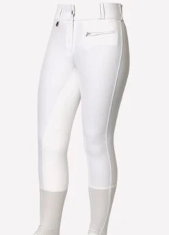 Jeffries Womens High Waisted Competition Breeches - White