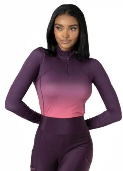 LeMieux Spectrum Base Layer - Aubergine/Papaya -Equestrian Supply Store lemieux baselayer spectrum papaya 4rdy