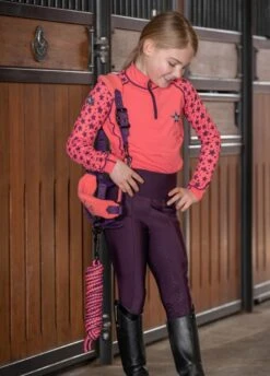 LeMieux Mini Base Layer - Papaya -Equestrian Supply Store lemieux mini base papaya 5rdy