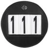 LeMieux Round Leather Bridle Number Holder - Black 1 LeMieux Round Leather Bridle Number Holder - Black -Equestrian Supply Store lemieux number holder round black 1rdy