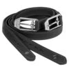 LeMieux Vector Stirrup Leathers - Black -Equestrian Supply Store lemieux vector stirrups black 1rdy