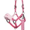 LeMieux Vogue Fleece Headcollar & Leadrope - Watermelon -Equestrian Supply Store lemieux vogue headcollar watermelon 1rdy 1