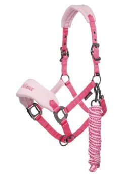 LeMieux Vogue Fleece Headcollar & Leadrope - Watermelon