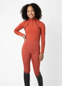 LeMieux Young Rider Pull On Breech - Sienna 9 LeMieux Young Rider Pull On Breech - Sienna -Equestrian Supply Store lemieux youth breech sienna 4rdy