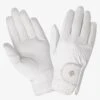 LeMieux Pro Touch Classic Riding Gloves - White -Equestrian Supply Store lm classic glove white 1rdy