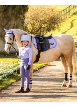 LeMieux Junior Loire Jump Square - Wisteria -Equestrian Supply Store lm jr pad wisteria 2rdy