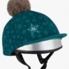 LeMieux Mini Hat Silk - Spruce -Equestrian Supply Store lm mini silk spruce 1rdy