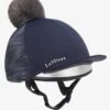 LeMieux Mini Reflective Hat Silk - Indigo -Equestrian Supply Store lm reflect mini silk 1rdy