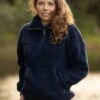 LeMieux Tara Teddy Fleece - Navy -Equestrian Supply Store lm tara teddy navy 1rdy