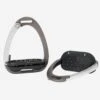 LeMieux Vector Balance Stirrups - Carbon/Silver -Equestrian Supply Store lm vector stirrup carbon silver 1rdy
