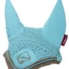 LeMieux Classic Fly Hood - Azure -Equestrian Supply Store lmclassicflyhoodazure3rdy