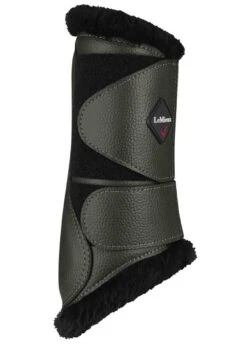 LeMieux Fleece Brushing Boots - Oak -Equestrian Supply Store lmfleecebootoak3rdy