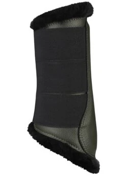 LeMieux Fleece Brushing Boots - Oak -Equestrian Supply Store lmfleecebootoak4rdy